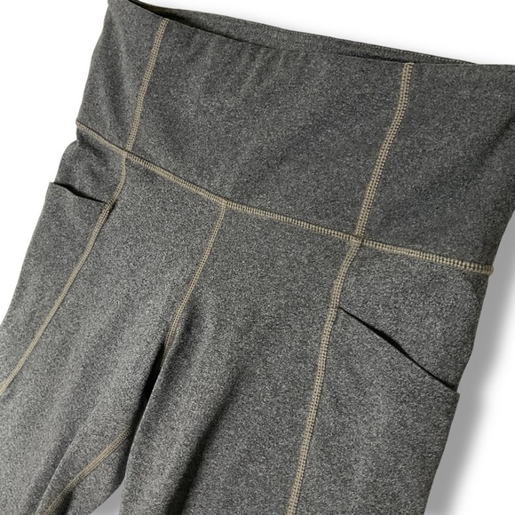 Athleta Salutation Stash Pocket Tights 7/8 Leggings Sz S Gray - Picture 4 of 11